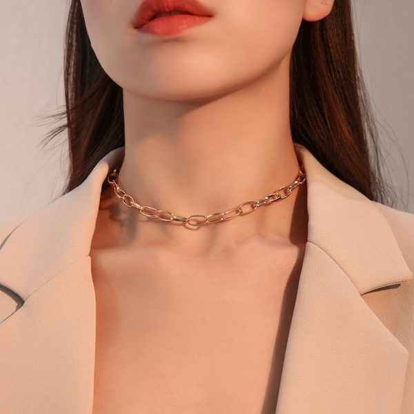 1pc Fashion Punk Style Necklace Thick 