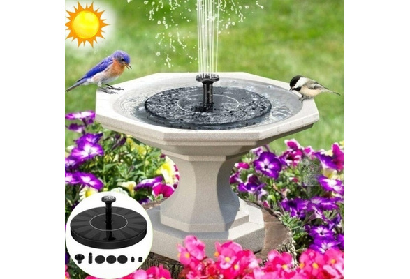 Hanwuo bomba flotante para estanque decoraci/ón de jard/ín Bomba solar para fuente de agua fuente de agua