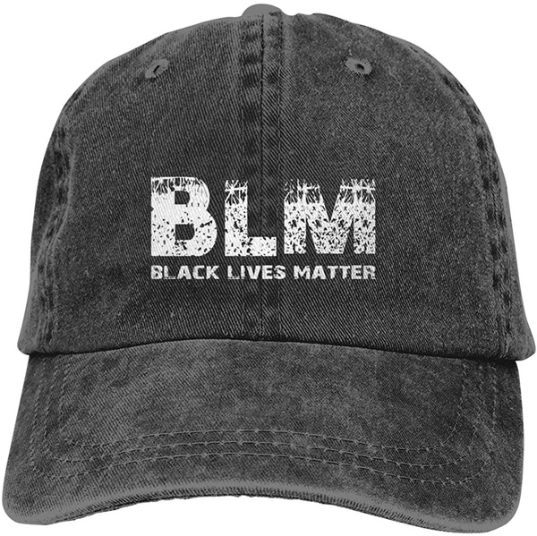 Black Lives Matter Vintage Unisex Adjustable Baseball Cap Denim Dad Hat 