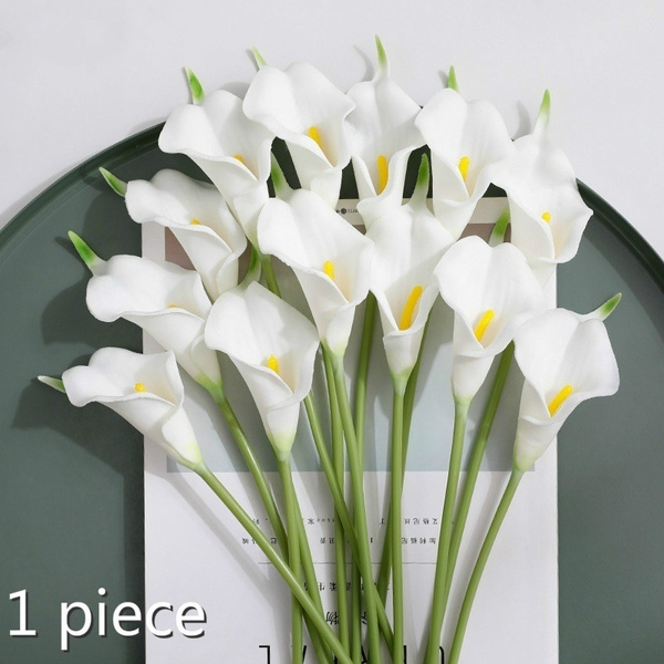 1Pc Artificial Calla Lily Flower Plastic Flower Party Home Decor Wedding Bouquet 
