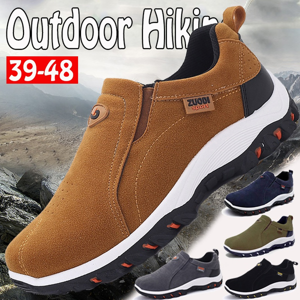 Top Brand Men's Non-slip Mountain Climbing Shoes Men's Waterproof Hiking  Shoes Genuine Leather Outdoor Sneakers for Men (Size 39-48) | Wish