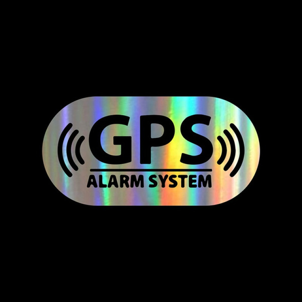 1PCS Car Sticker GPS Alarm Location Stickers and Car Styling Decoration Door Body Window Vinyl Stickers 16*8CM Wish