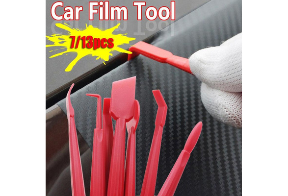 7Pcs Car Film Trimming Tool Car Wrap Vinyl Scrapers 3D Carbon