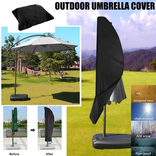 Outdoor Parasol Banana Umbrella Cover Cantilever Garden Patio Shield Waterproof 