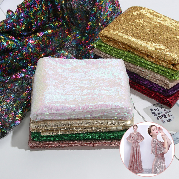Sequin Fabric Sparkly Glitter Bling Material for Clothing Dress DIY Craft  Sewing