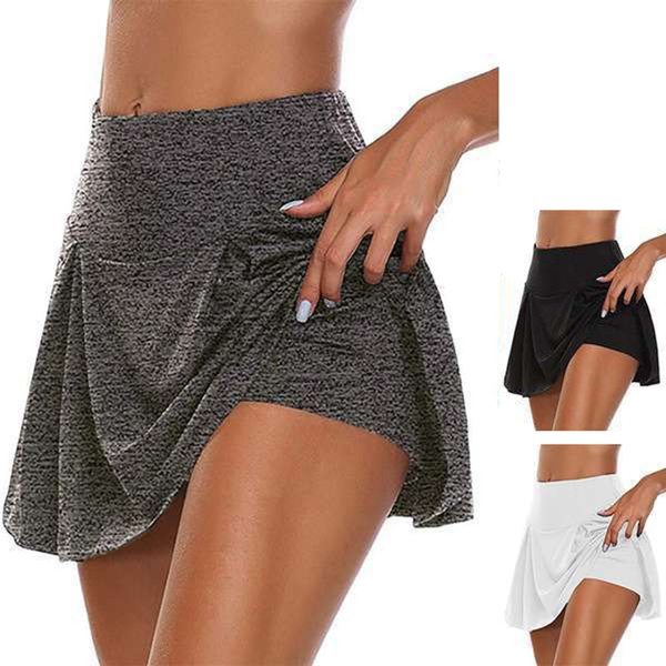 Women's Athletic Golf Skorts Skirt With Built-in Shorts For Tennis Running  Workout Solid Color Lightweight | Wish