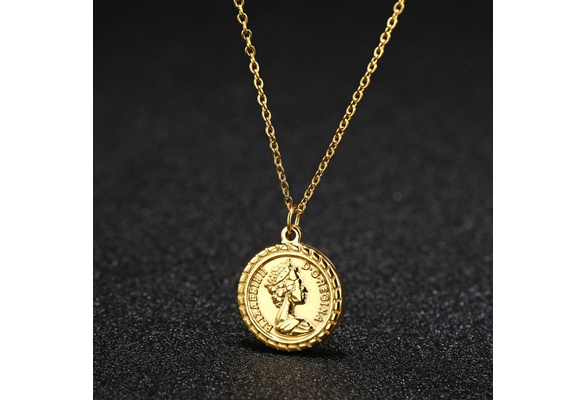 Titanium Steel Queen Elizabeth Gold 