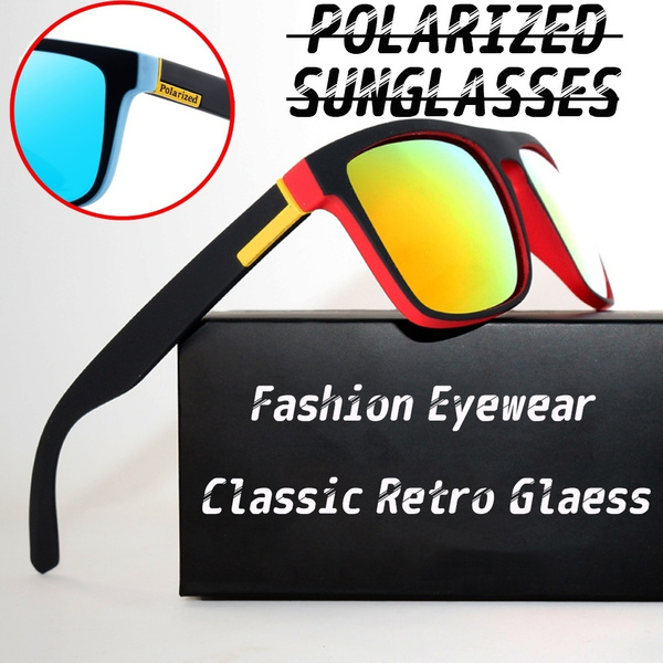 Polarized Sunglasses Men Vintage Brand Designer Square Sun Glasses For Men  Cycling Driving Eyewear Luxury Male Sunglasses