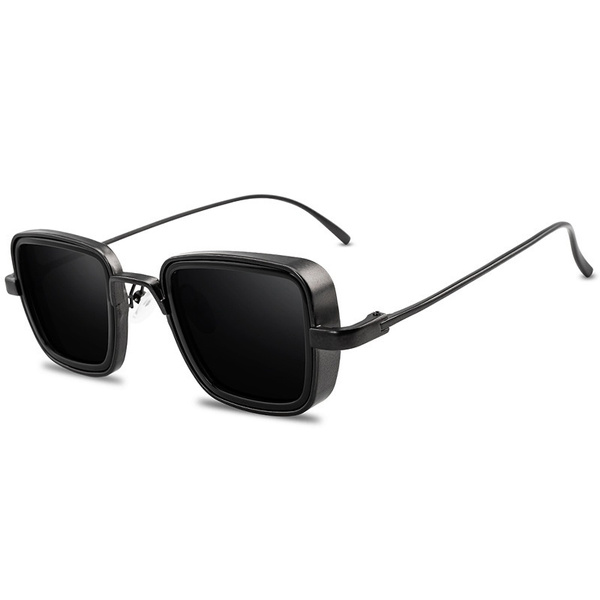 Vintage Classic Square Sunglass Men Outdoor Small Quality Alloy Sun Glasses  Mens Luxury Brand Designer Sunglasses Man