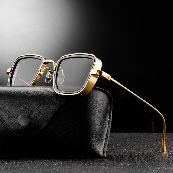 Newest Personalized Luxury Brand Sunglasses Men Vintage Square