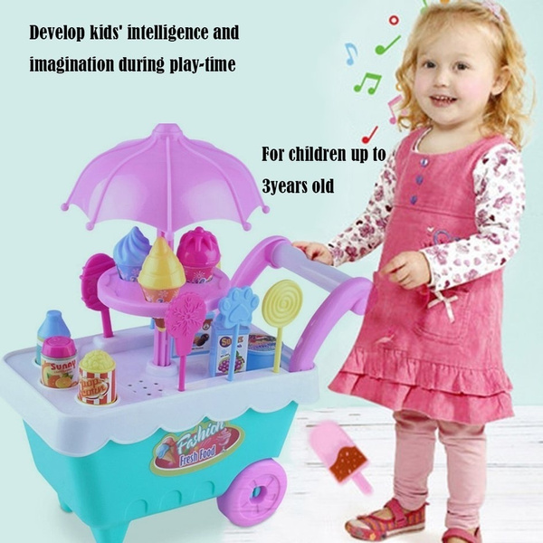 Toy Simulation Ice-Cream Trolley Toy 