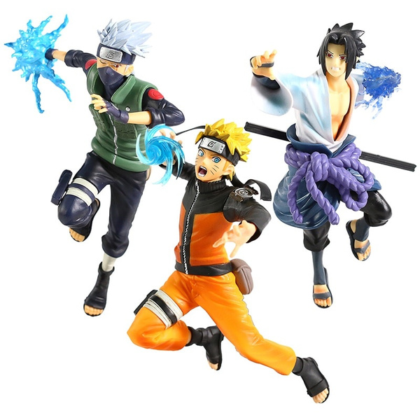 2020 Anime Naruto Shippuden Kakashi / Sasuke /Naruto Fighting Action Figure  Quality PVC Model Collectible Toys Gifts | Wish
