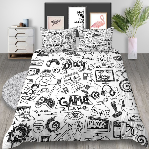 Bedroom Decor 3D Bedding Set Game Series Game Handle Print Bedding