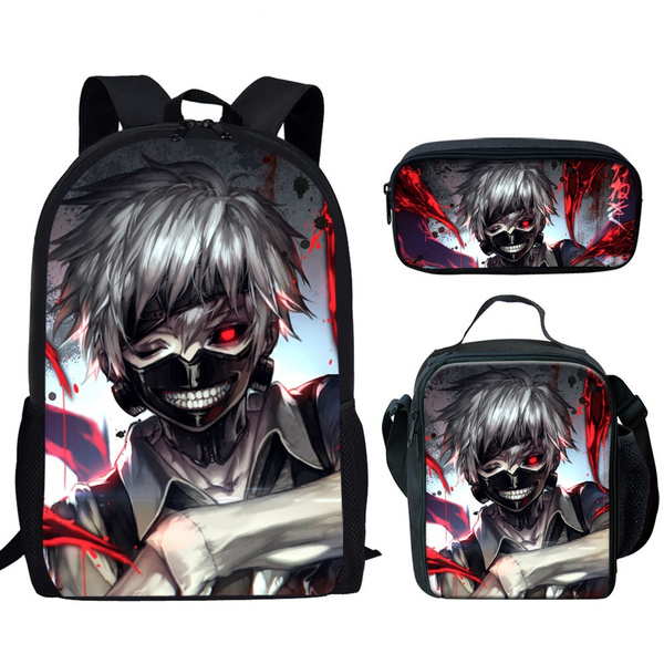 Tokyo Ghoul Backpack for School Anime Set Schoolbag Teenager Girl Boy  Satchel Kindergarten Bookbag | Wish