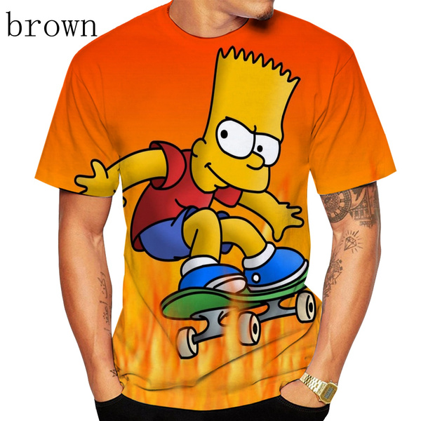 bart simpson orange shirt
