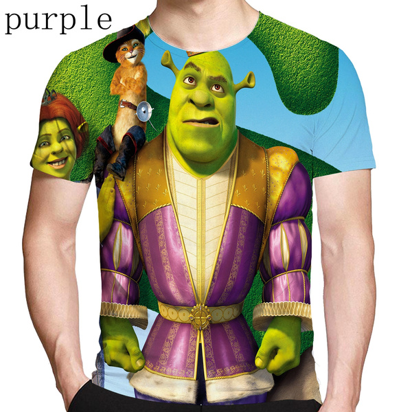 3d Print T Shirt Men Shrek Shirt Funny 