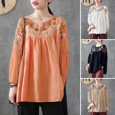 blouse, floralembroideryblouse, ethnicstyletop, vintagetop