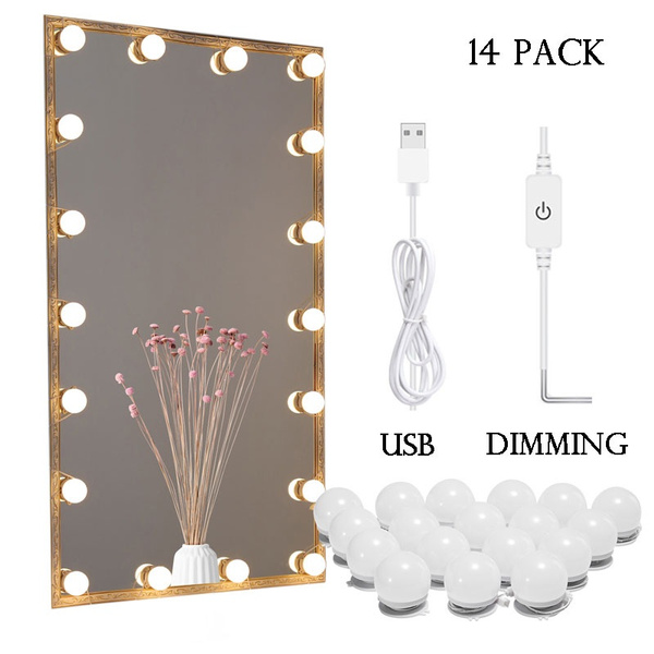 2 6 10 14pack Set Usb Led Mirror Light - Bulbs For Makeup Mirror 2 6 10 14pack Set Usb Led Mirror Light - Bulbs For Makeup Mirror