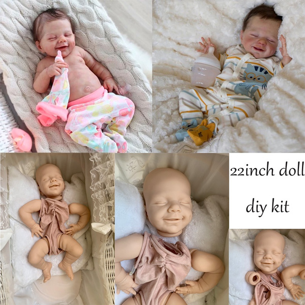 Mini Reborn Kit 10 Inches Reborn Baby Vinyl Doll Kit María Unpainted  Unassembled Doll Parts DIY Blank Reborn Doll Kit