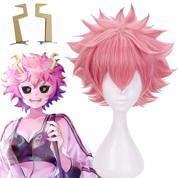 Anime My Hero Academia Pinky Cosplay Pink Hair Wig Short Hair New#002 Anime My Hero Academia Pinky Cosplay Pink Hair Wig Short Hair New#002