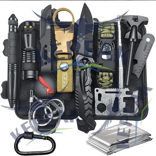 NEW Emergency Survival Kit 13 in 1, Outdoor Survival Gear Tool