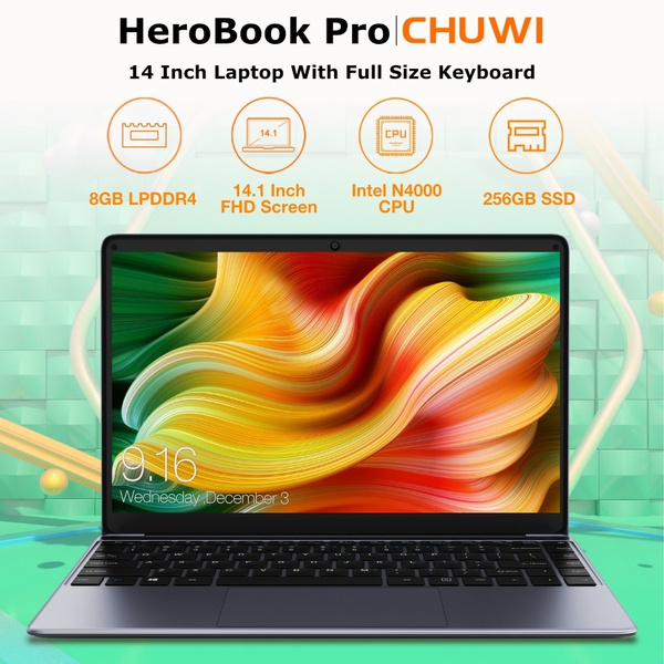 CHUWI HeroBook Pro Intel N4000 CPU 8GB RAM 256GB ROM with Full Size ...