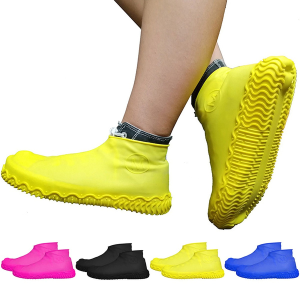 Waterproof Rain Shoes Covers Outdoor Camping Slip-resistant Rubber Rain Boot 