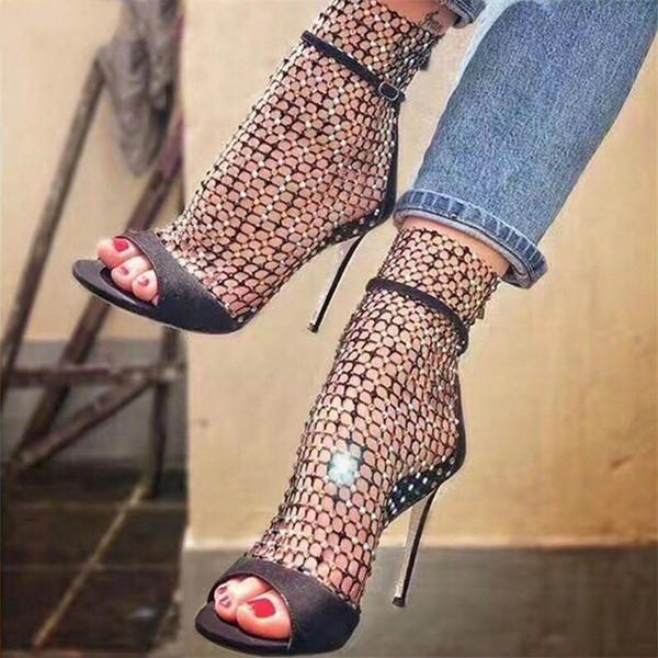 Glitter hotsell gladiator heels