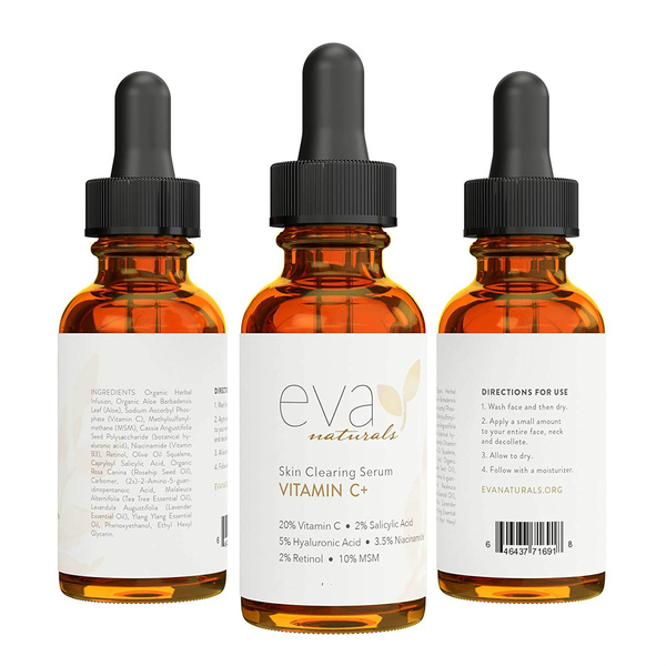salicylic acid face wash and vitamin c serum