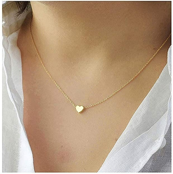 Cute simple hot sale gold necklaces