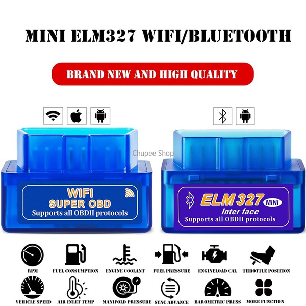 Mini ELM327 V2.1 OBD2 II Bluetooth Diagnostic Car Auto Interface Scanner CD