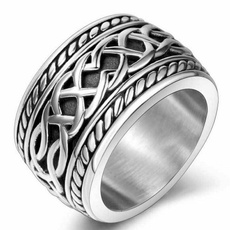 Steel, Celtic, Love, wedding ring