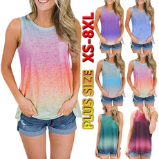 Summer, Fashion, printed shirts, Plus size top