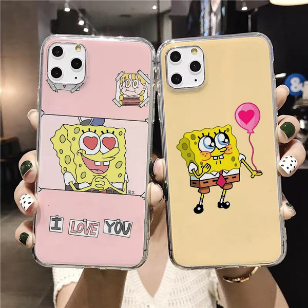 SpongeBob Phone Case Soft TPU Back Phone Cover for Iphone 5s 5 Se