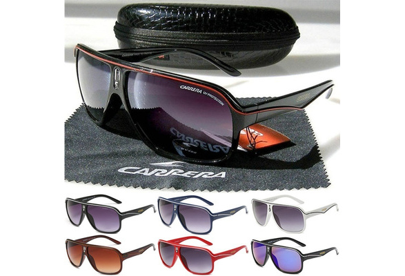 2020 Hot New Men Women Retro Carrera Sunglasses Unisex Matte Frame Carrera Glasses With Brand Box Wish