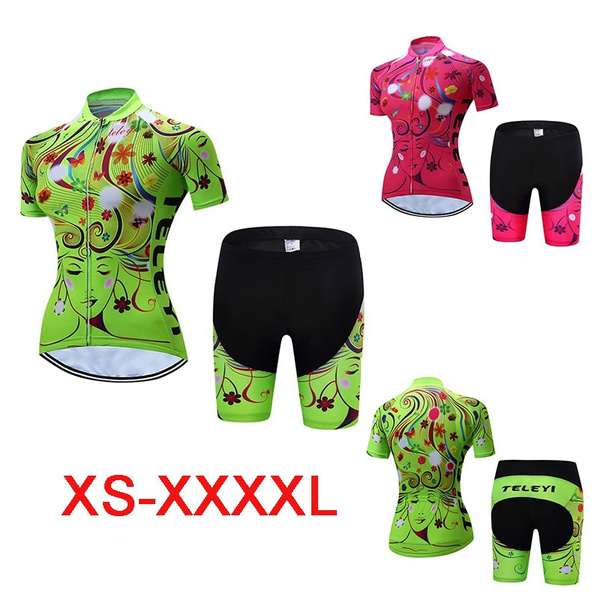 TELEYI Womens Cycling Clothing Wear Ropa Cycling Clothes Cycling Jersey Bicycle Cycle Clothing BIB Shorts Sets | Wish