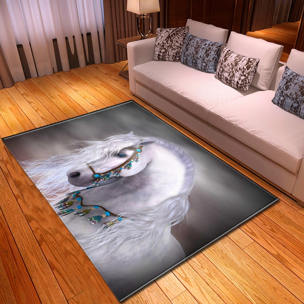 3D Running Horse 059 Non Slip Rug Mat Room Mat Quality Elegant Carpet AU Carly 