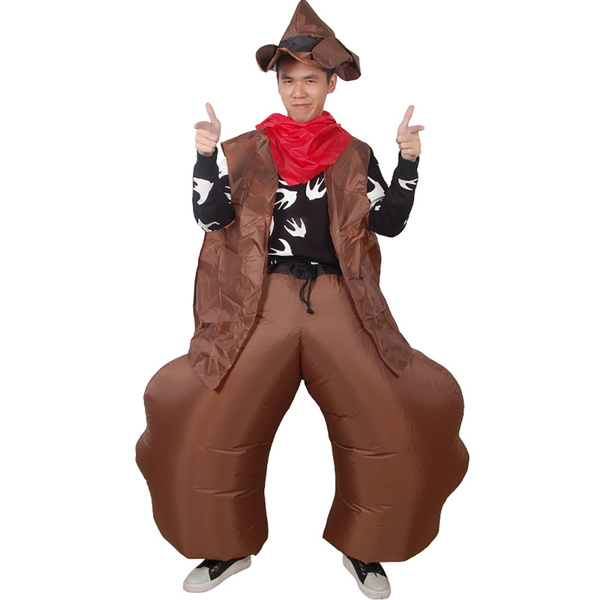 Cowboy Inflatable costume Cosplay costume Funny Air Blow Up Suit