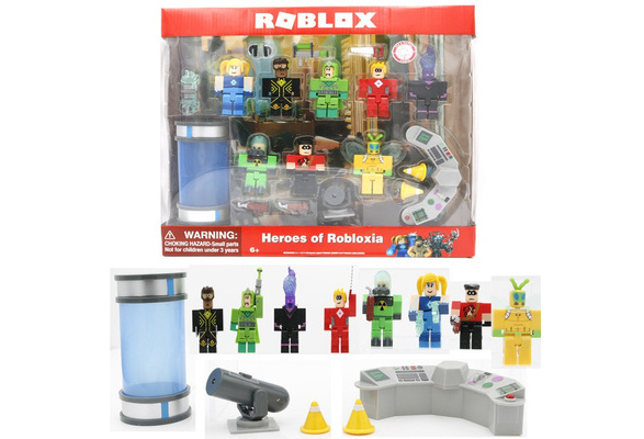 Roblox Game Building Block Doll Roblox Assembled Toys Virtual World Doll Accessories Kids Gifts Wish - roblox display case