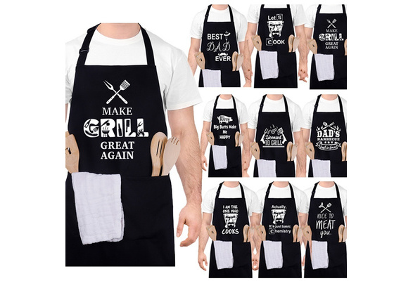 ALLER HOME&KITCHEN Funny Apron for Men, 2 Large Pockets One Size