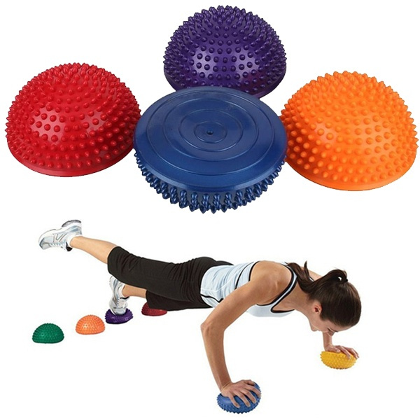ijzer West Centimeter Inflatable Half Sphere Yoga Balls Exercise Fitness Equipment Balance  Training Gym Ball | Wish