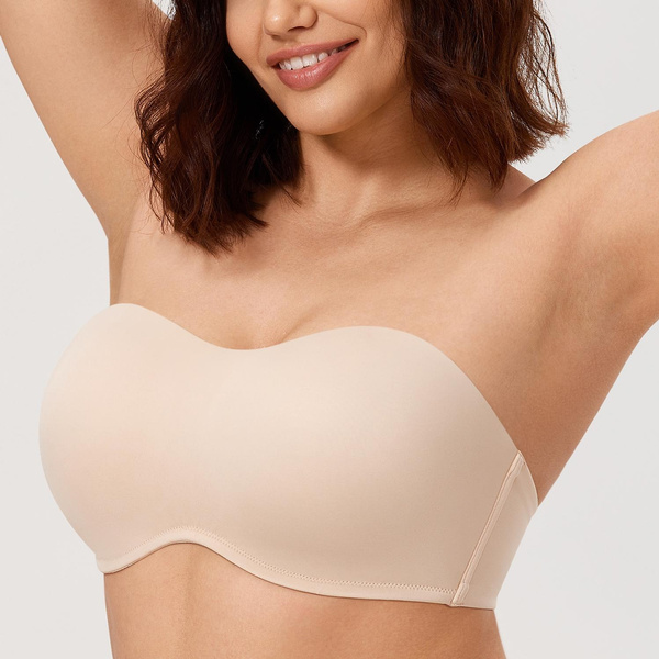 Women's Seamless Plus Size Non Padded Underwire Strapless Bra Comfort Full  Cup Minimizer Bandeau Bras for Large Bust Women Underwear 32 34 36 38 40 42