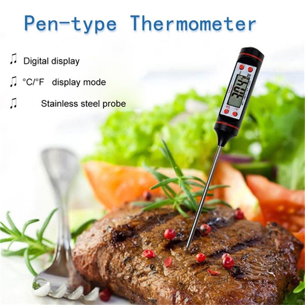 Digital Food Thermometer Probe Cooking Meat Temperature BBQ Turkey Jam Milk  Steak