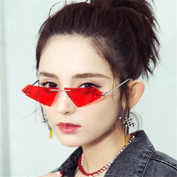 Double Nose Bridge Metal Trim Mirror Lens Round Cat Eye Sunglasses 55m -  sunglass.la