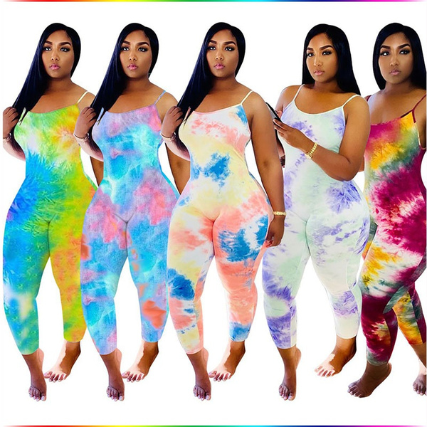 2020 New Summer Fashion Slimming Jumpsuit Women's Gradient Jumpsuit | Wish