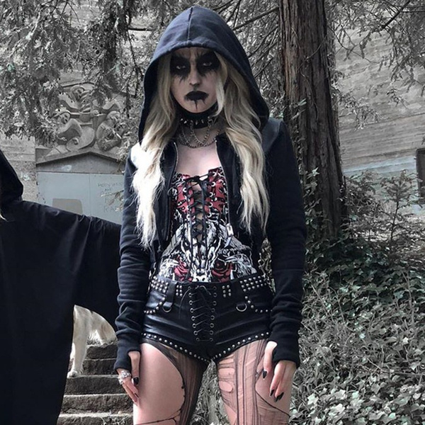 Gothic Diablo Girls Short Long Sleeve 