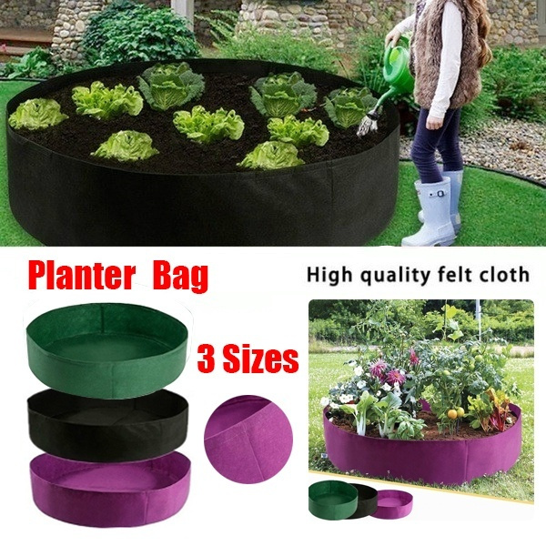 Felt Fabric Raise Plant Bed Flower Elevate Vegetable Flower Box Grow Bag Garded 