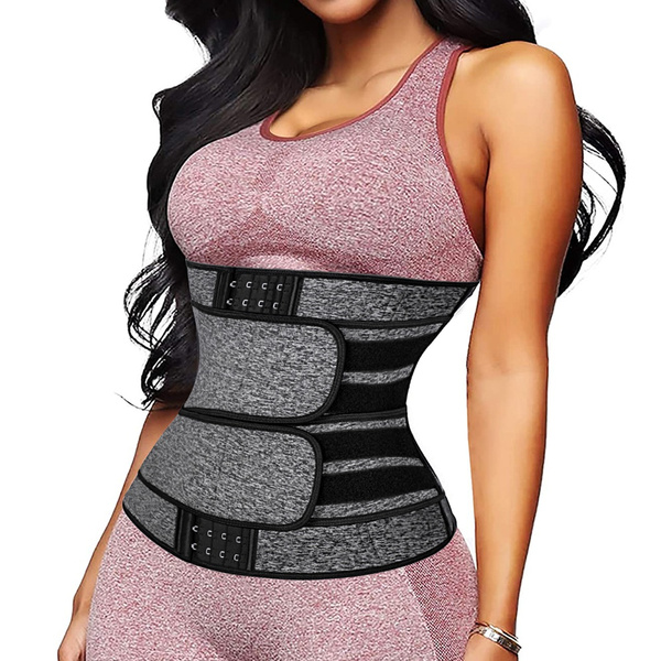 Plus Size Waist Trainer Body Shaper Sweat Belt Weight Loss Compression  Trimmer Workout Fitness