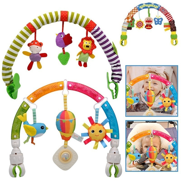 Stroller Baby Play Rattles Bed Clip Hanging Bell Toys Pendant Bell
