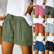 Summer, Shorts, pants, Loose